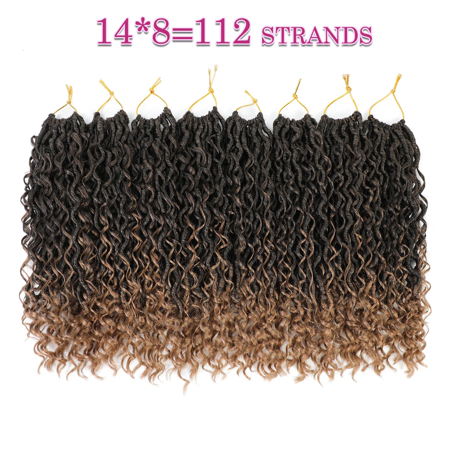 SAMBRAID Goddess Locs 14in with fluffy middle curls and river vibe
