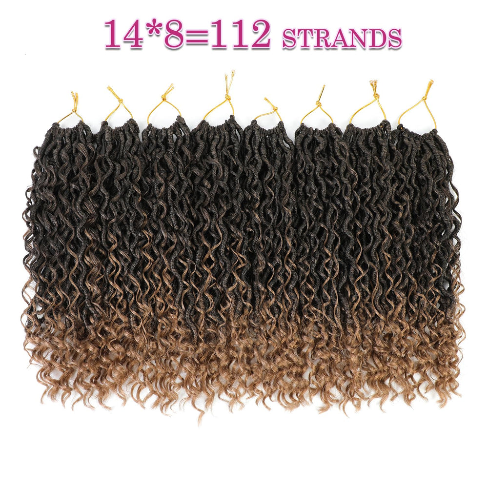 SAMBRAID Goddess Locs 14in with fluffy middle curls and river vibe