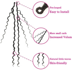SAMBRAID Goddess Locs pre-twisted design simplifies installation
