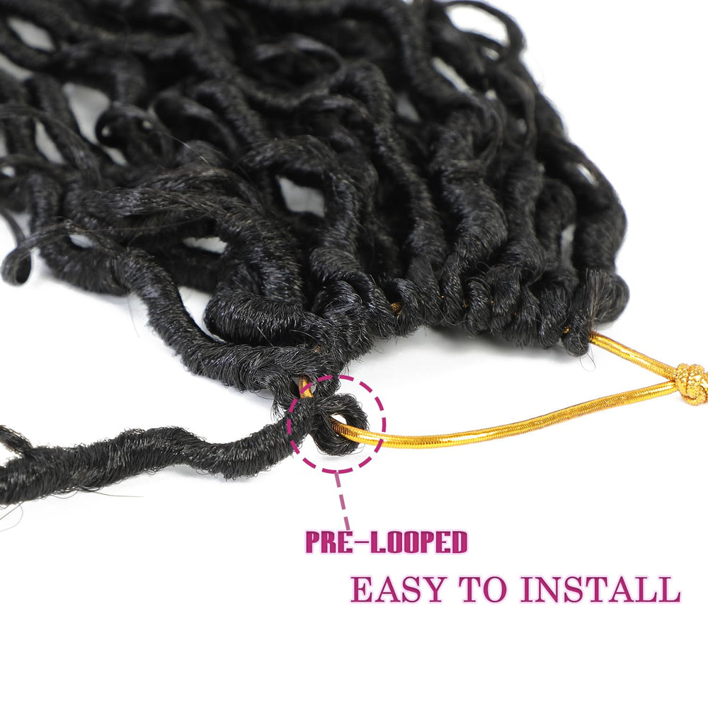 SAMBRAID pre-twisted locs reduce install time while staying fluffy.