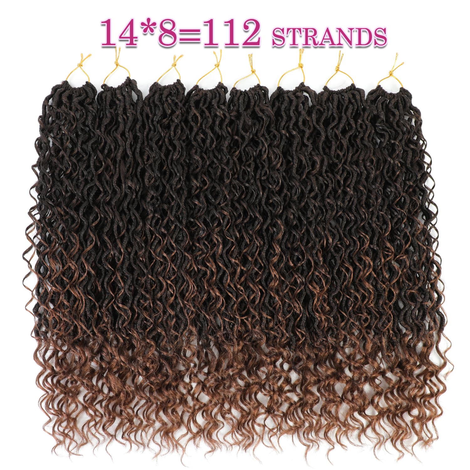 Pre-twisted strands simplify installation for a fluffy silhouette.