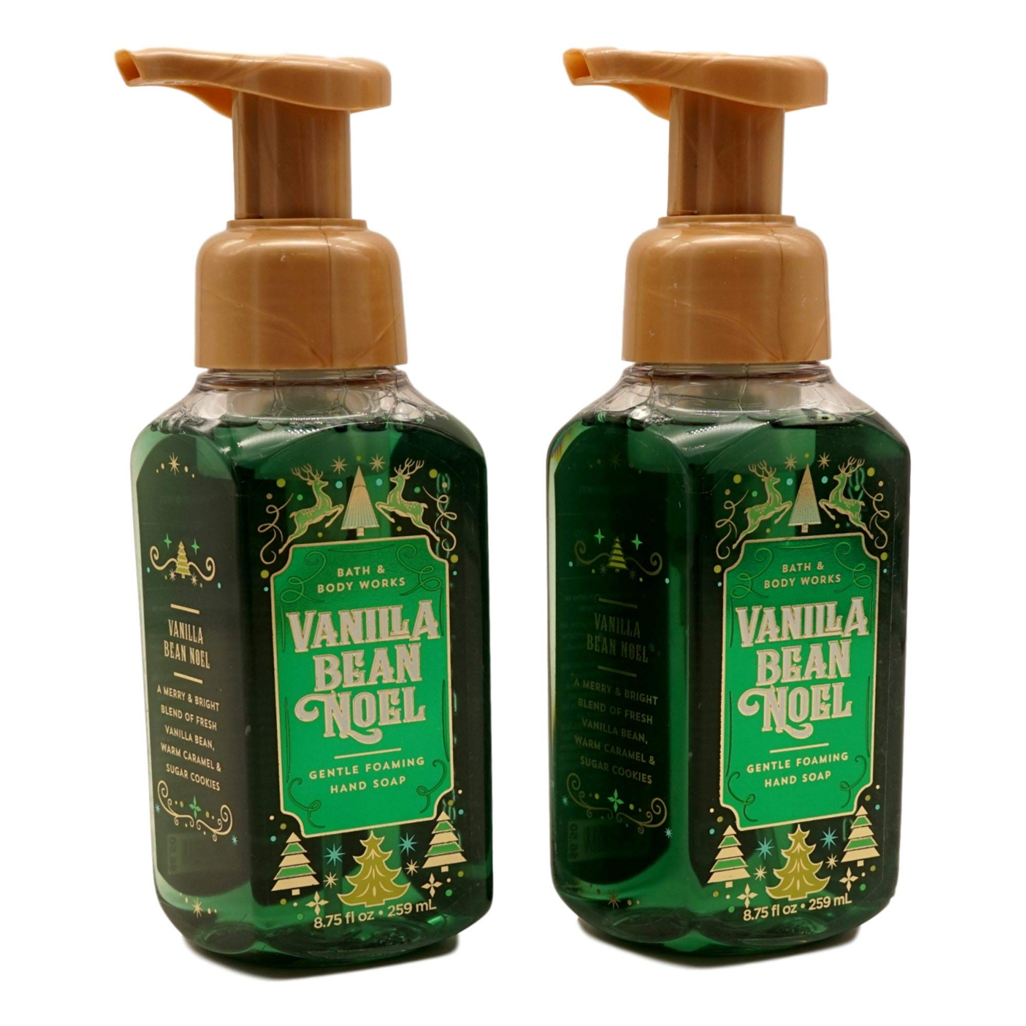 Sameriver Vanilla Bean Noel foaming hand soap bottle with rich lather for gentle cleansing