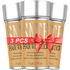 Samnyte Hair Wax Stick close-up showing smooth texture and frizz control.