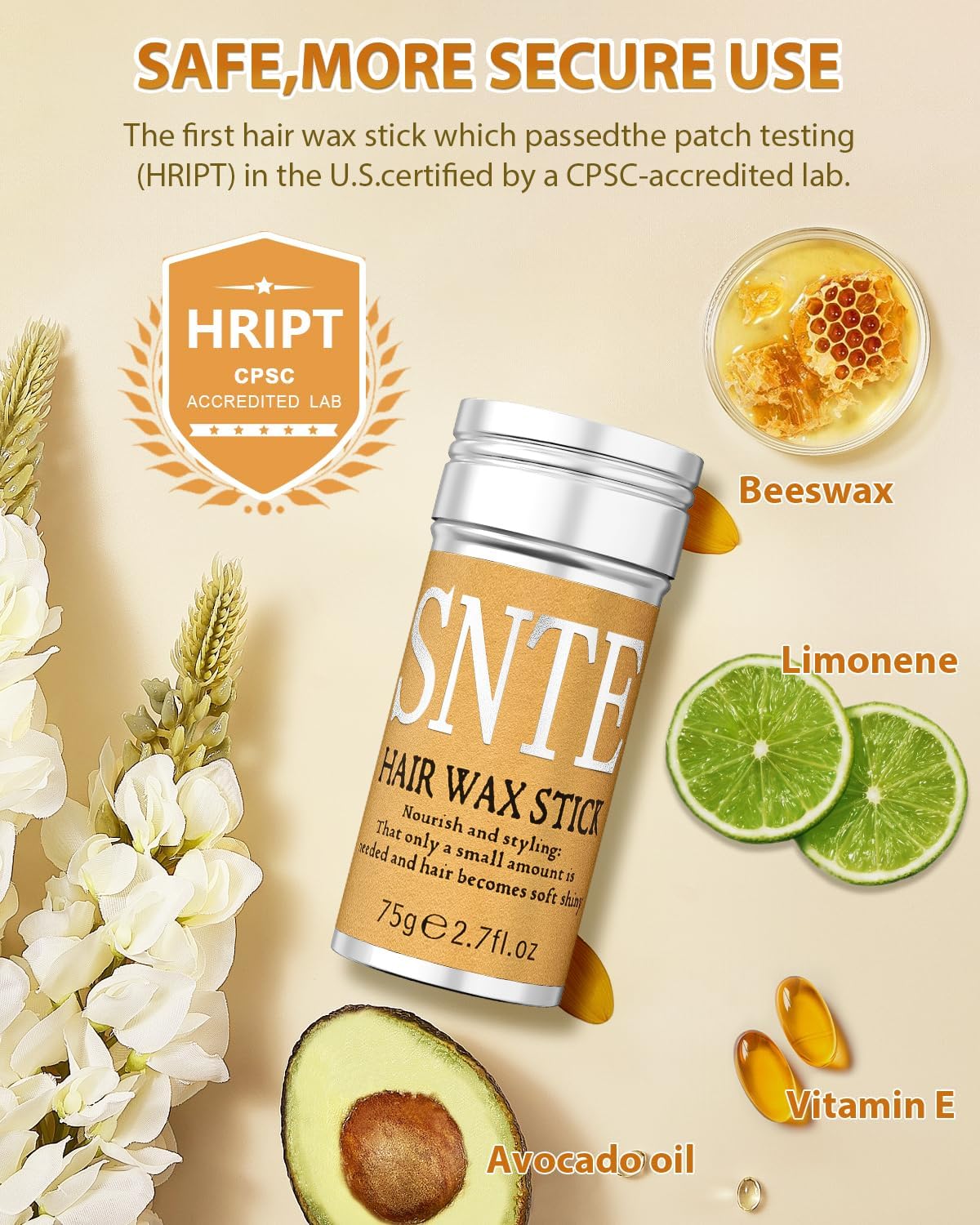 Samnyte Non-Greasy No Residue image shows light, easy-wash formula.
