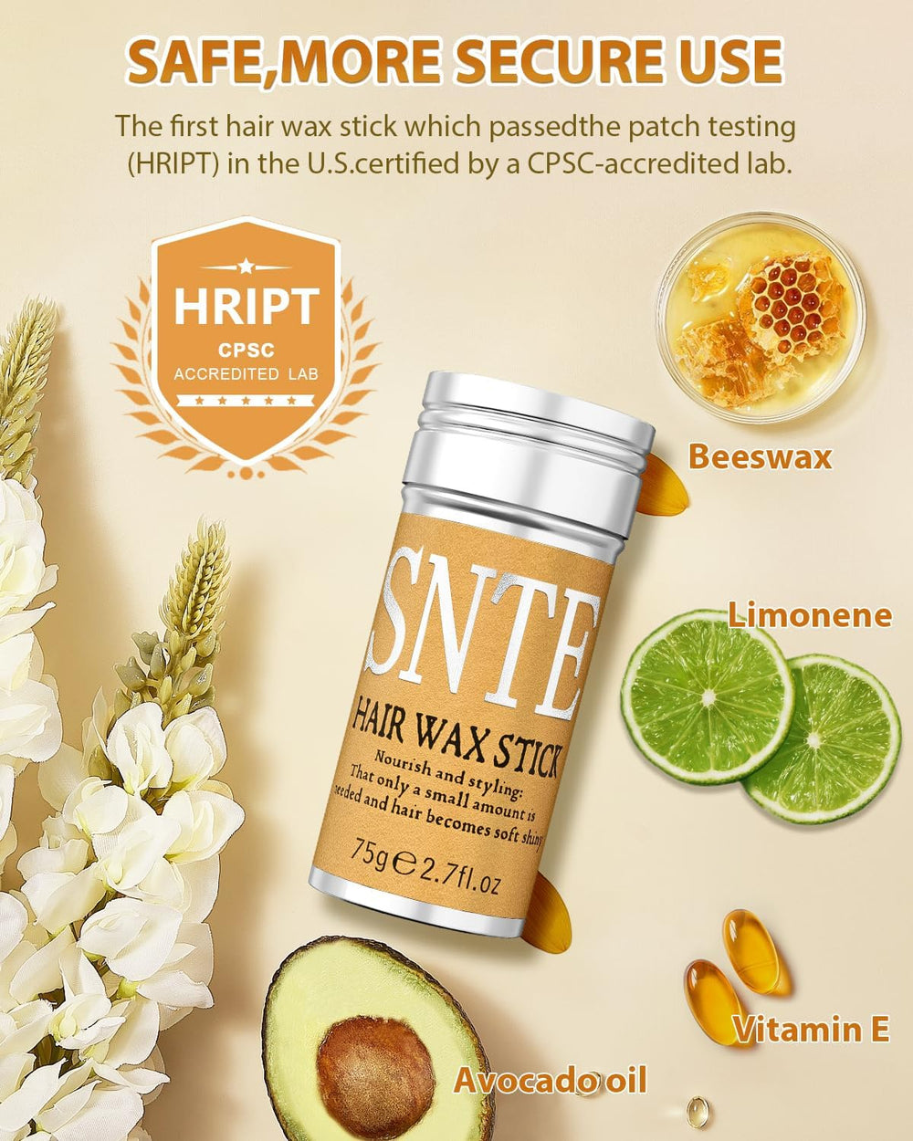 Samnyte Non-Greasy No Residue image shows light, easy-wash formula.
