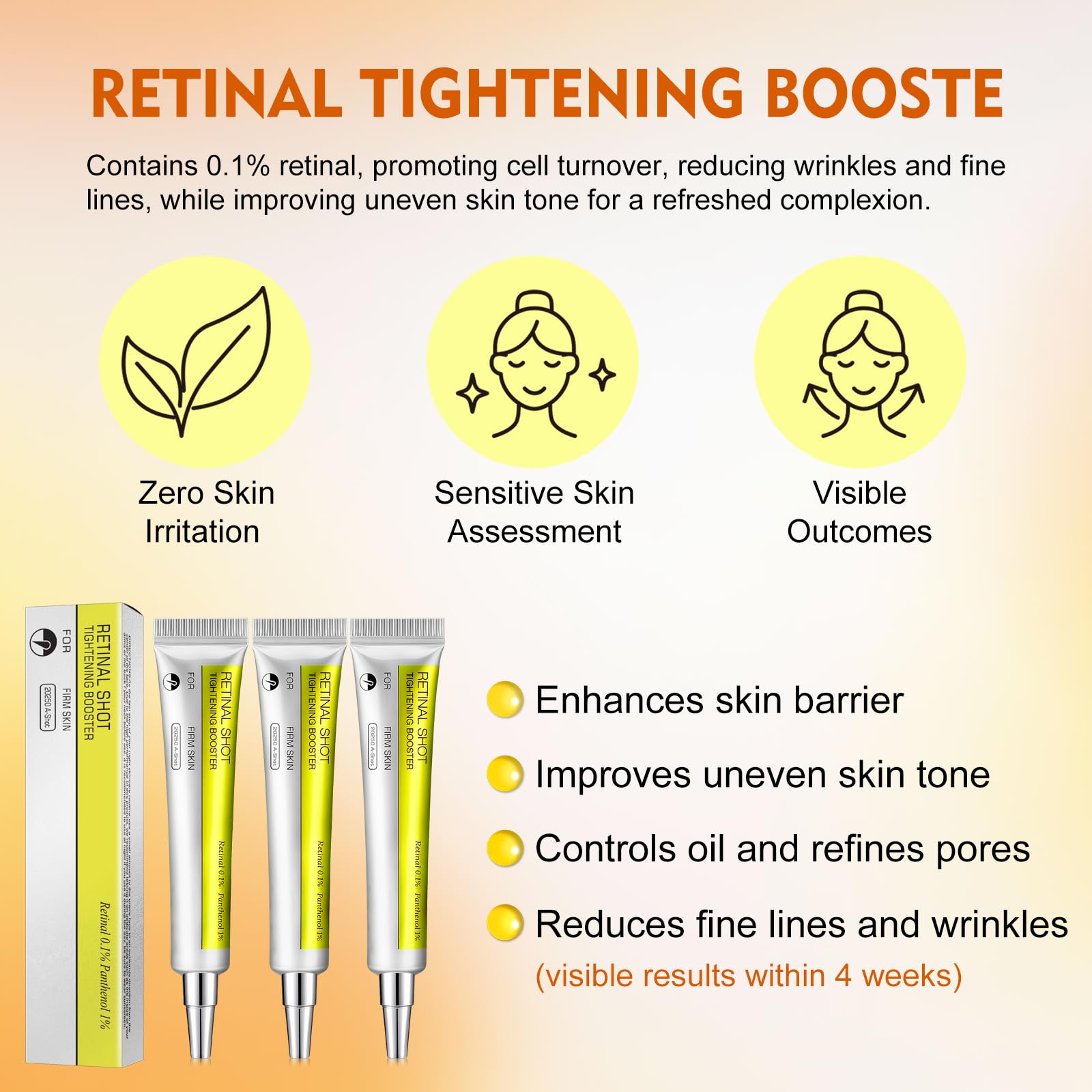 Sampick Retinal Essence night setup emphasizes gradual introduction to retinal care.