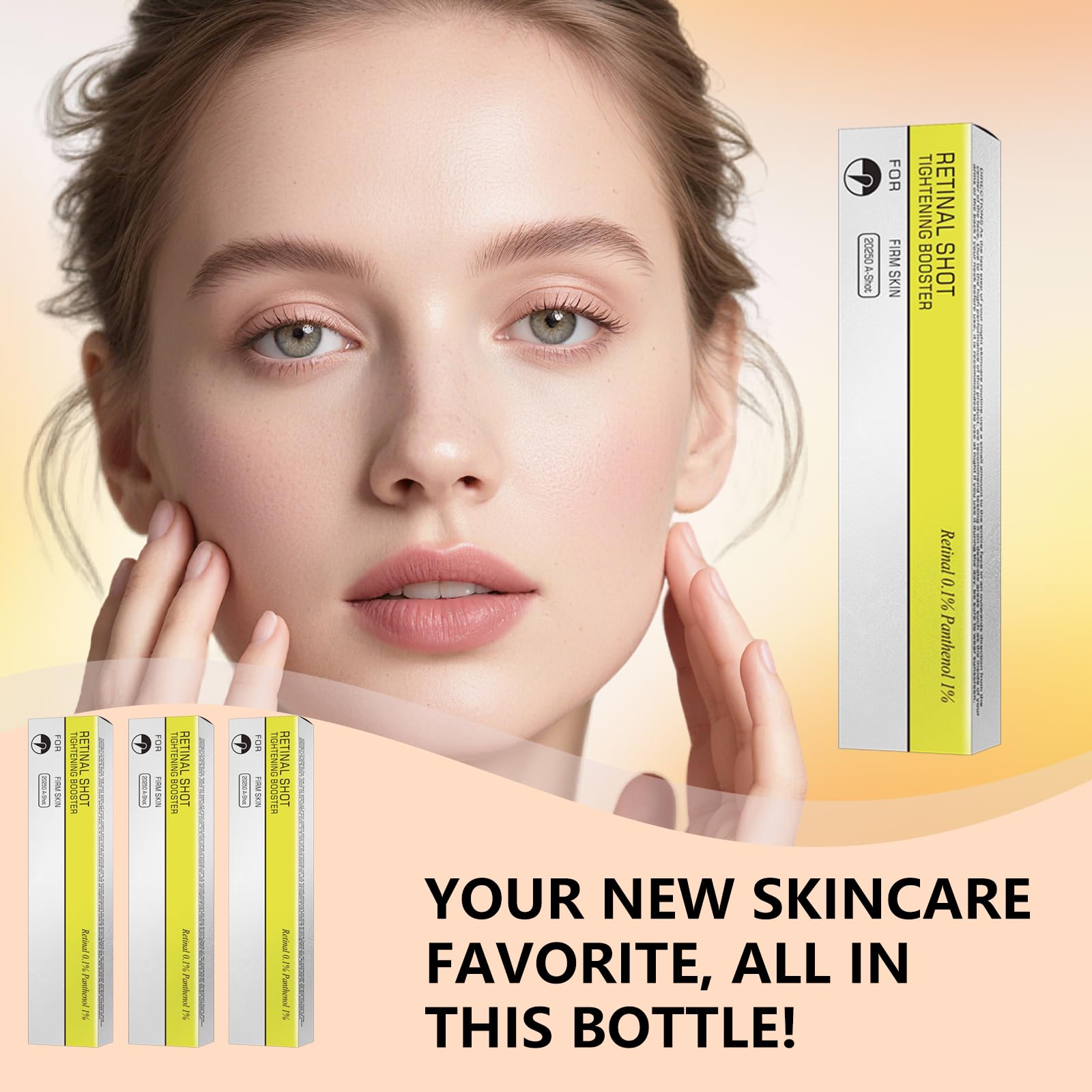 Sampick Retinal Essence three-pack packaging supports consistent nightly skincare.