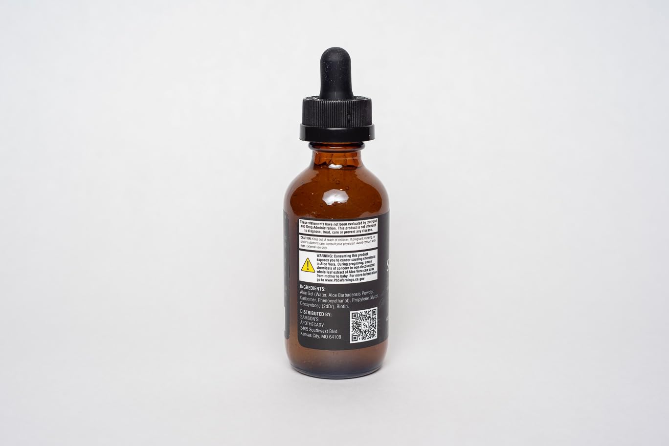 Samson & Son's Hair Regrowth Serum on nightstand scene suggests easy daily routine.