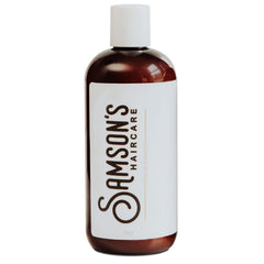 SAMSON'S HAIRCARE lathering shampoo bottle for daily cleansing and product removal