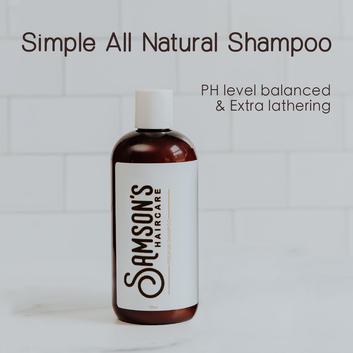 SAMSON'S HAIRCARE shampoo foam demonstration for easy rinse and care