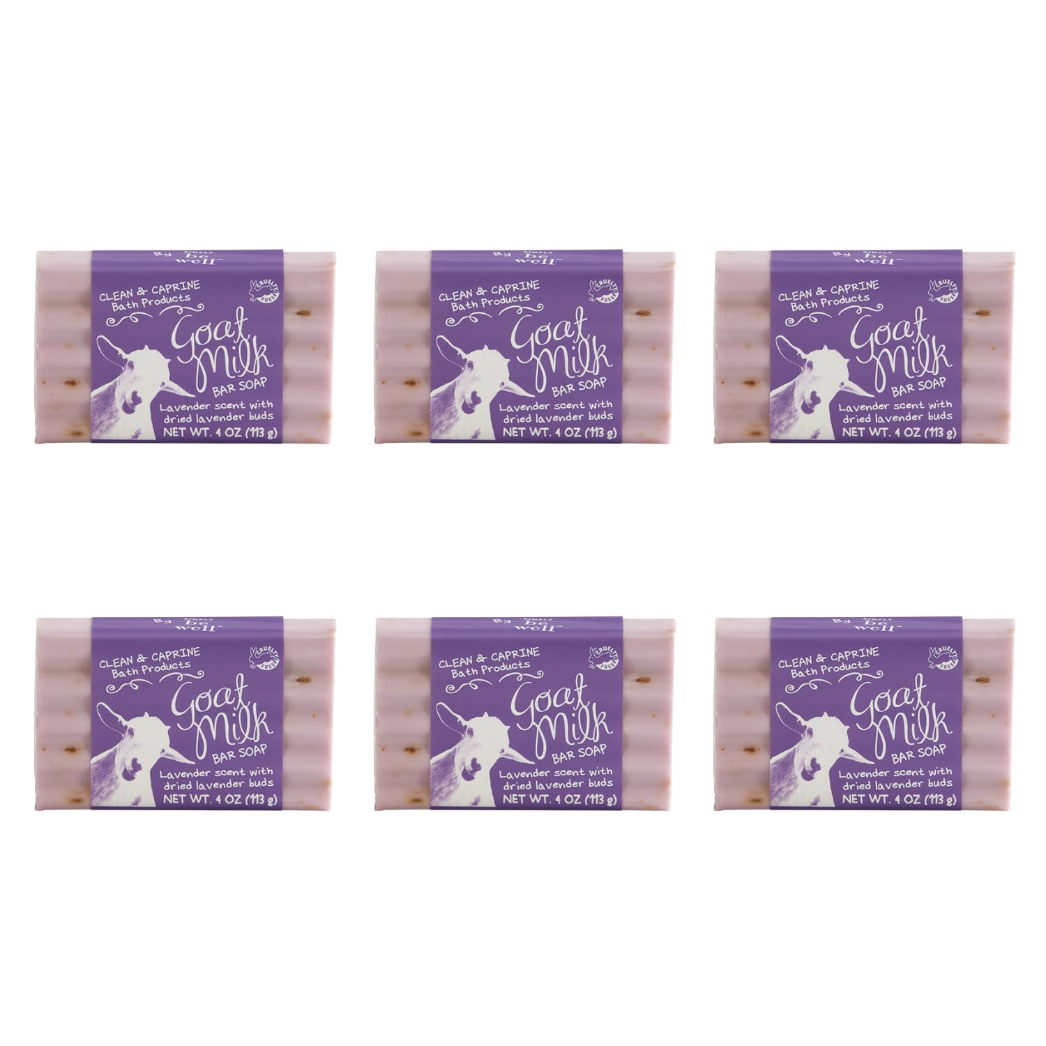 San Francisco Soap Company goat milk soap bar with lavender buds for soothing hydration.