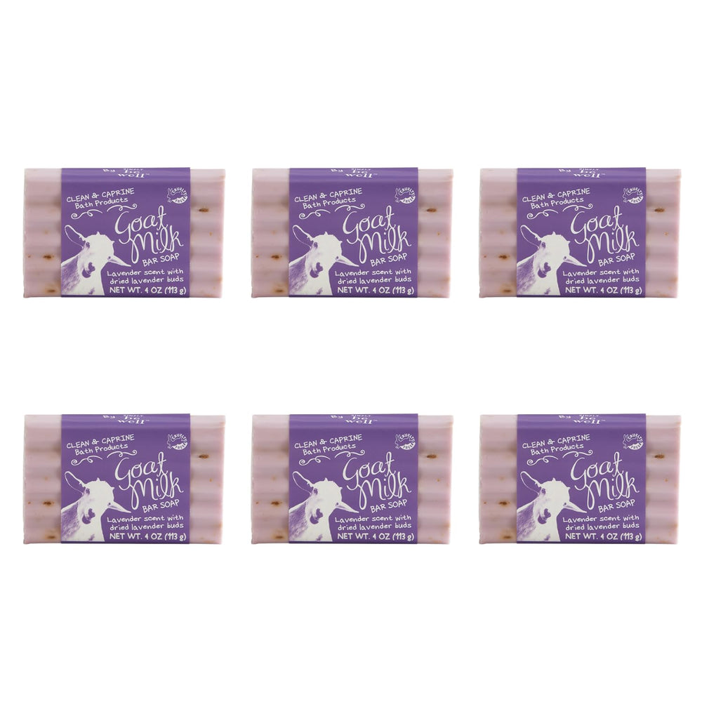 San Francisco Soap Company goat milk soap bar with lavender buds for soothing hydration.