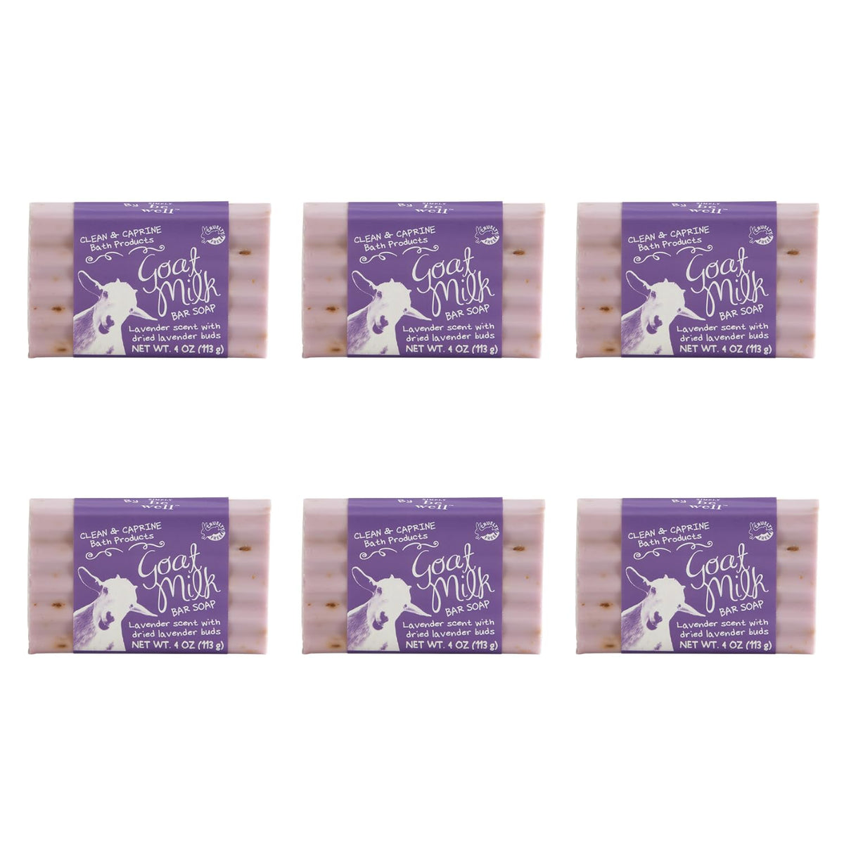 San Francisco Soap Company goat milk soap bar with lavender buds for soothing hydration.