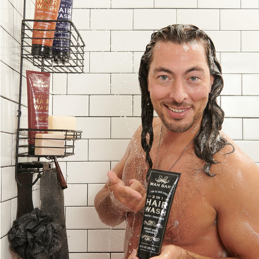 San Francisco Soap Company Man Bar packaging closeup emphasizing rugged packaging for gift-ready appeal