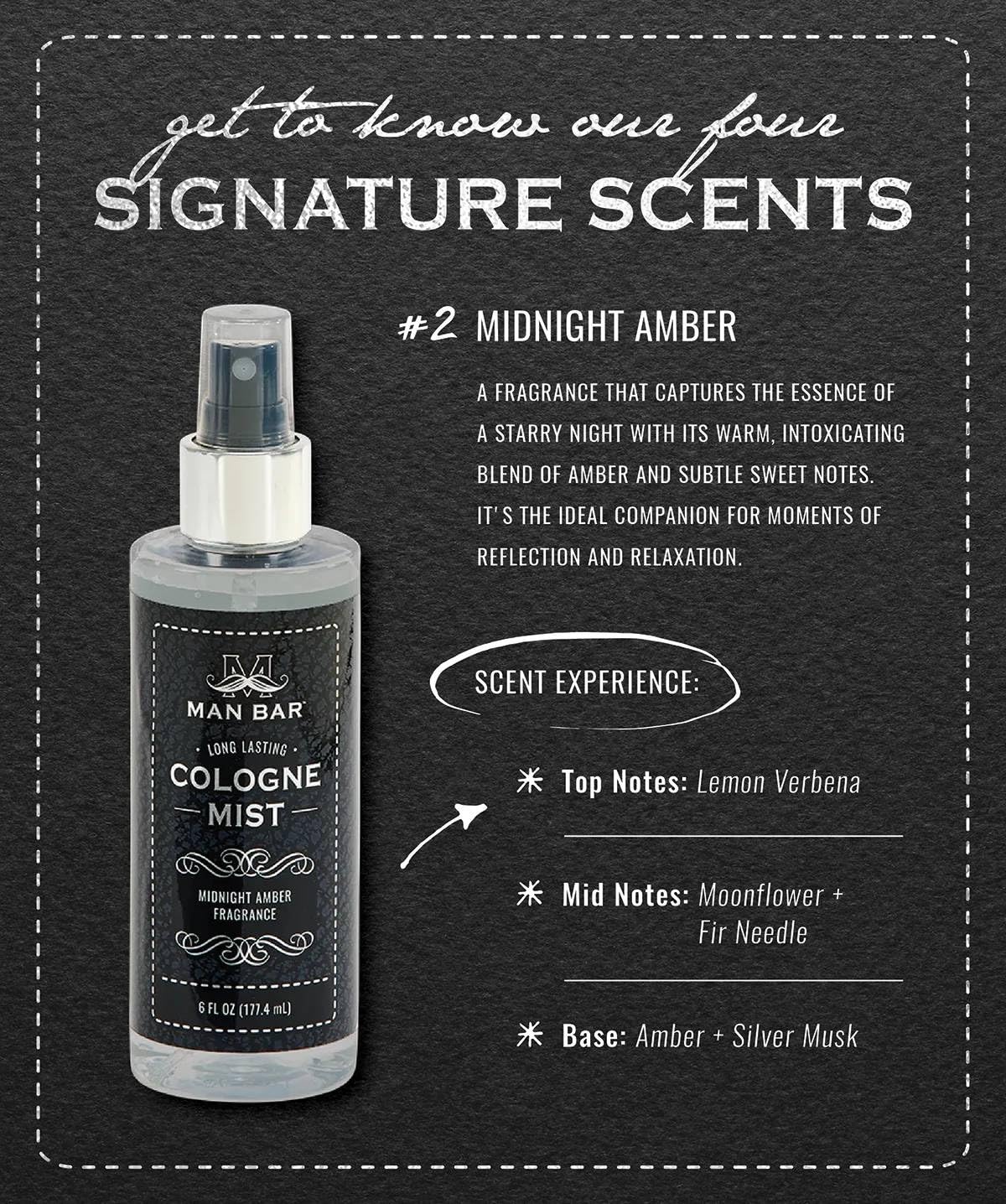 San Francisco Soap Company MAN BAR Midnight Amber spray enhances daily confidence.