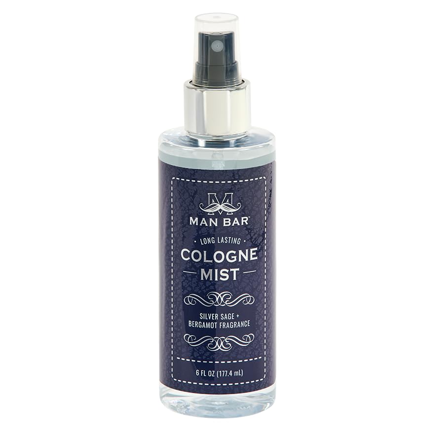 San Francisco Soap Company MAN BAR bottle showcases Silver Sage Bergamot for everyday refinement.