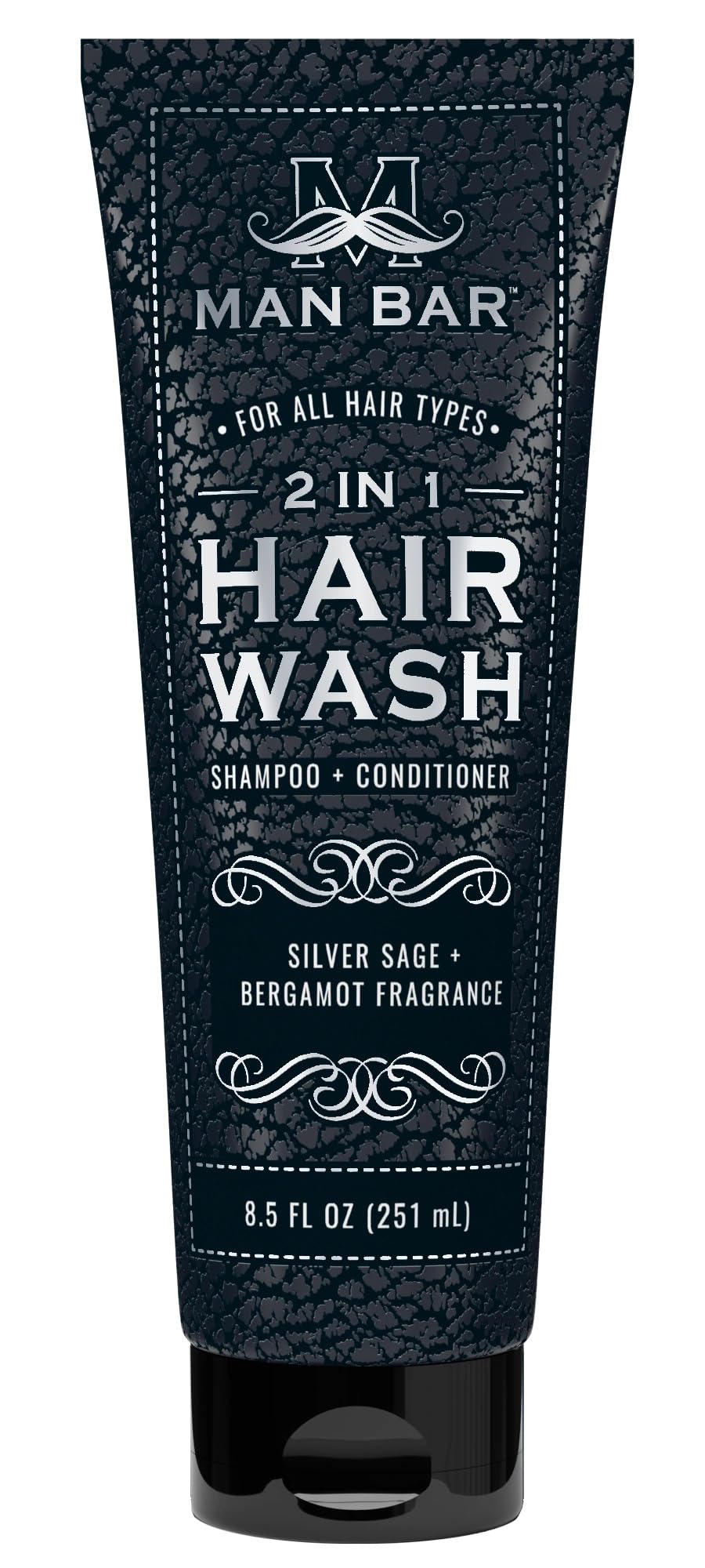 San Francisco Soap Company Man Bar close-up shows Silver Sage and Bergamot scent