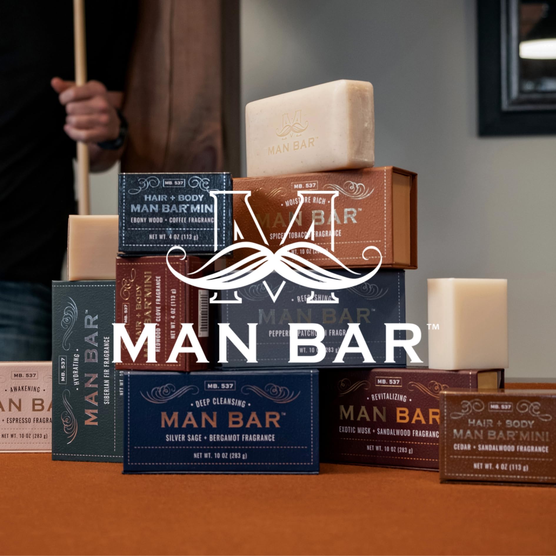 Gift-ready packaging from San Francisco Soap Company Peppered Patchouli Bar
