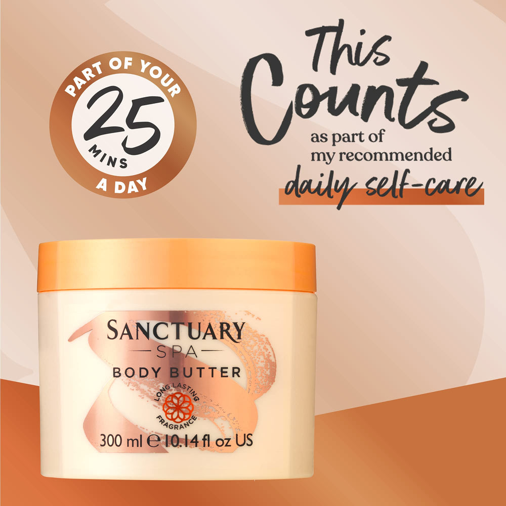 SANCTUARY Spa Body Butter cocoa butter boost for dry or sensitive areas.