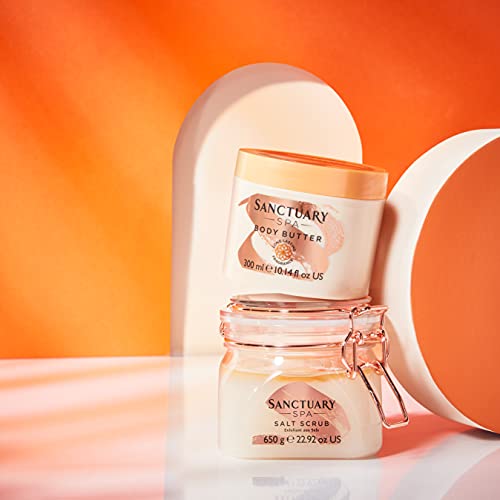 SANCTUARY Spa Body Butter easy-glide melt for quick hydration after shower.