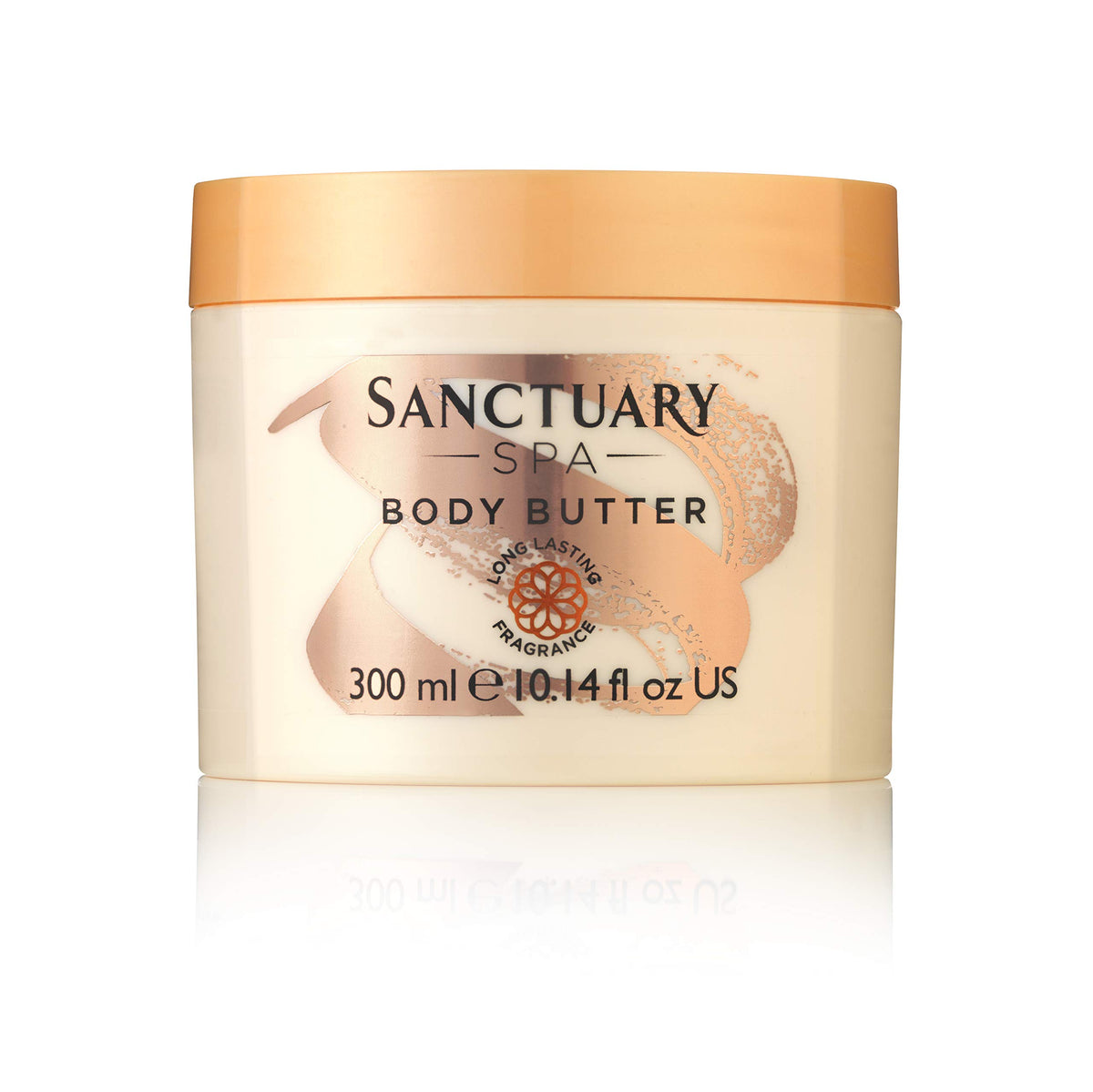 SANCTUARY Spa Body Butter 300ml packshot shows rich nourishment for the skin.