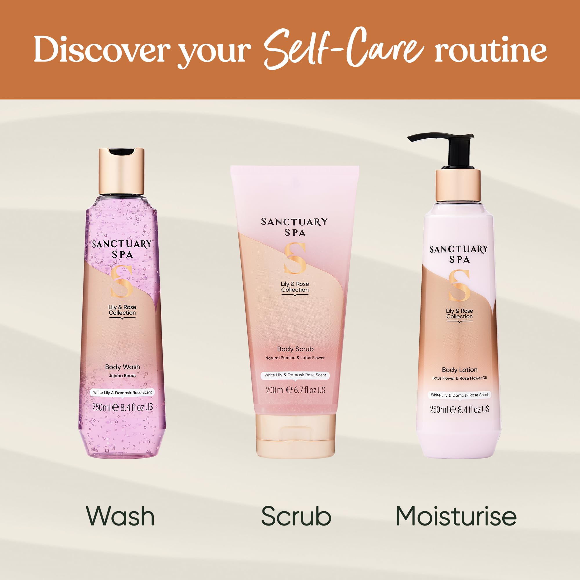 SANCTUARY Lily and Rose Body Lotion vegan cruelty-free credentials for clean beauty.