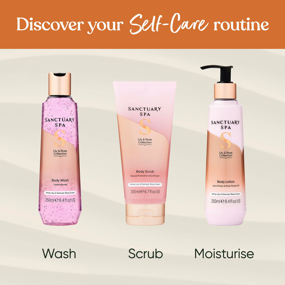 SANCTUARY Lily and Rose Body Lotion vegan cruelty-free credentials for clean beauty.