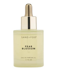 Sand and Fog Pear Blossom dropper bottle for all-day, long-lasting scent.