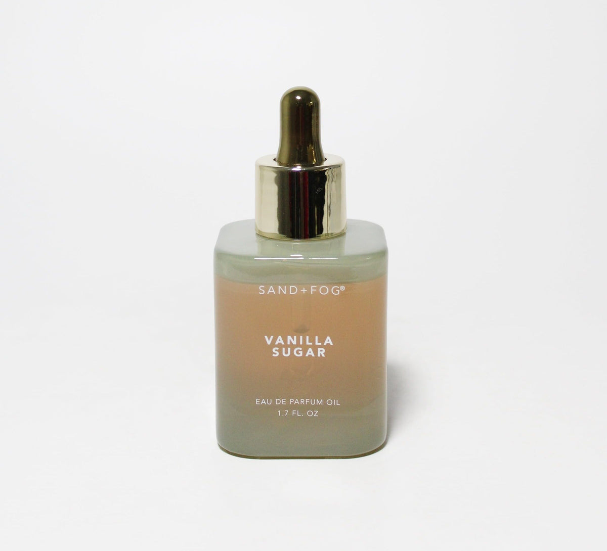 Sand + Fog Vanilla Sugar Eau de Parfum Oil bottle for a long-lasting personal fragrance.