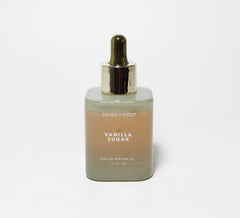 Sand + Fog Vanilla Sugar Eau de Parfum Oil bottle for a long-lasting personal fragrance.