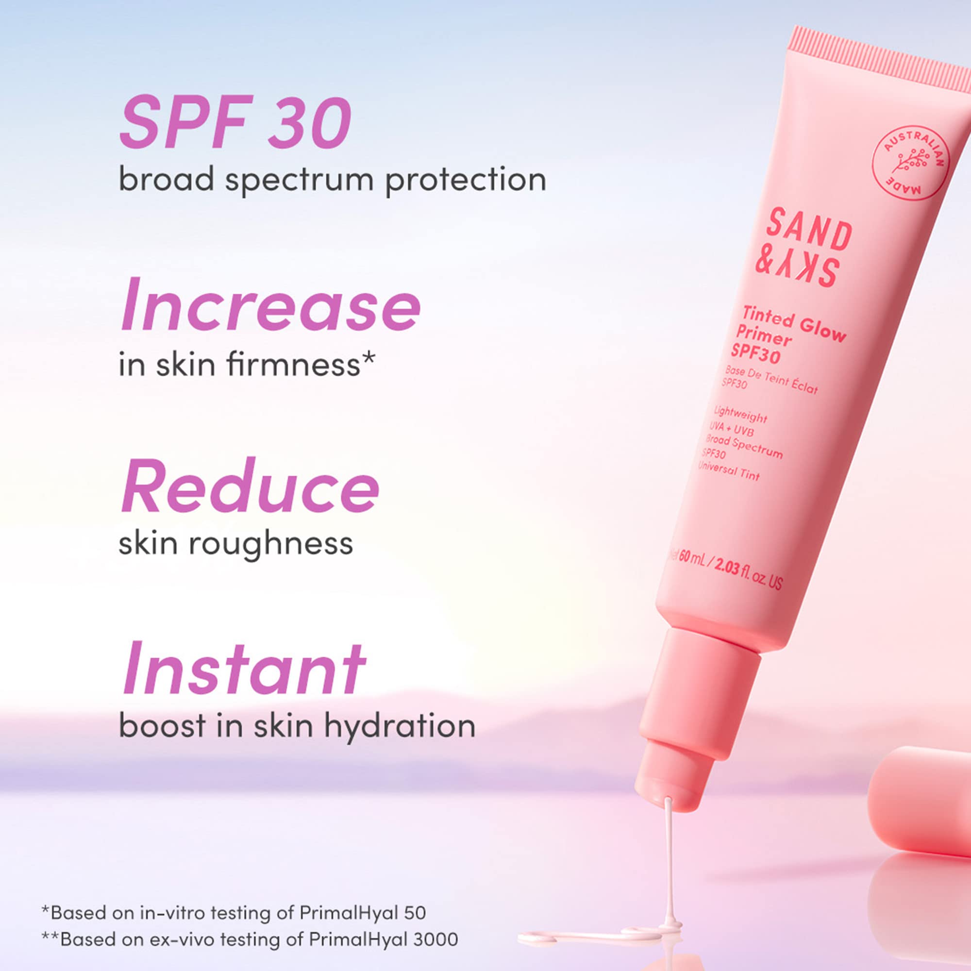 Sand & Sky red seaweed ingredients highlight offers UVA protection and antioxidants
