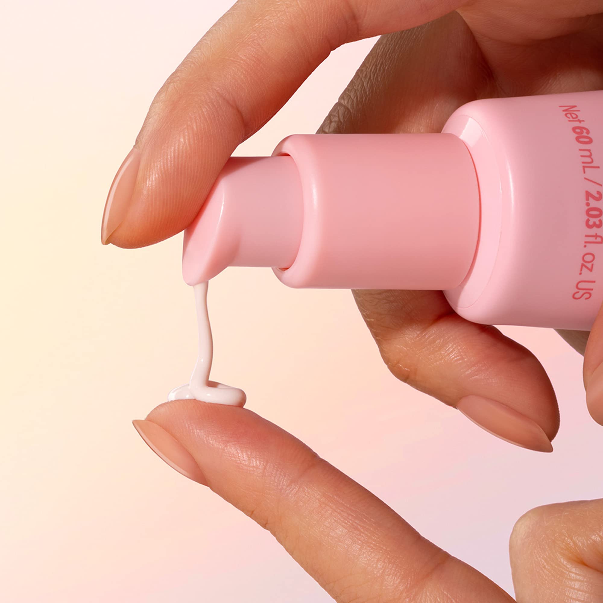 Sand & Sky Tinted Glow Primer texture close-up reveals lightweight finish