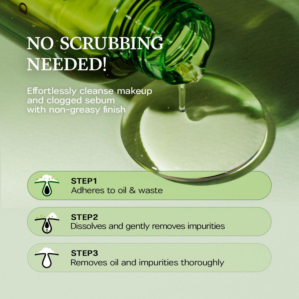 SanDaWha Skincure Camellia Cleansing Oil bottle shows ingredients for gentle care.