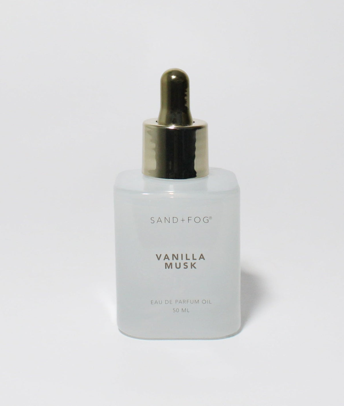 Sand + Fog Vanilla Musk bottle for everyday wear with a long-lasting scent.