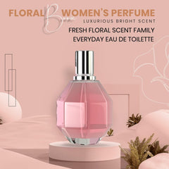 Close-up of Floral Boom bottle cap showing premium design and lasting fragrance.