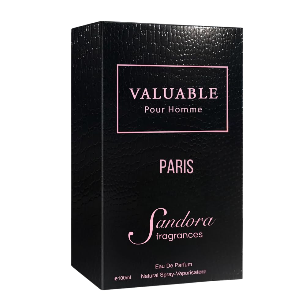 Sandora Fragrances men's cologne showing violet leaf top-note details