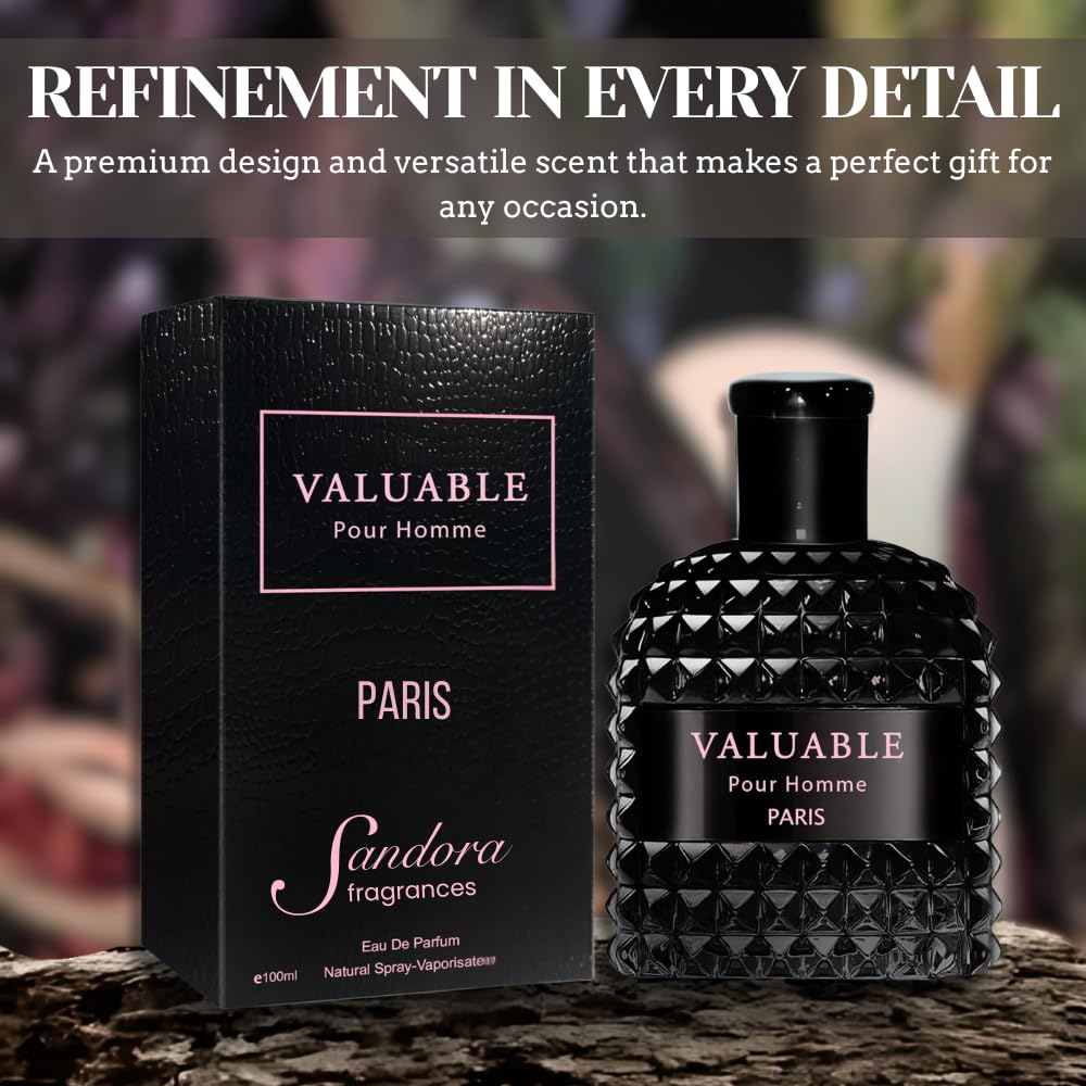 Sandora Fragrances men's cologne with warm woods base note for lasting warmth
