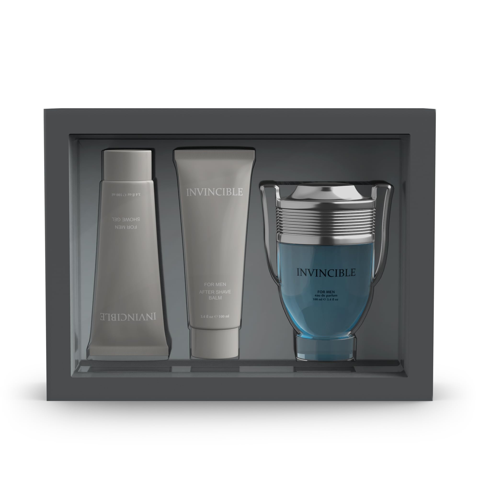 Sandora Fragrances gift-set bottle foreground with fresh grapefruit notes for daily confidence