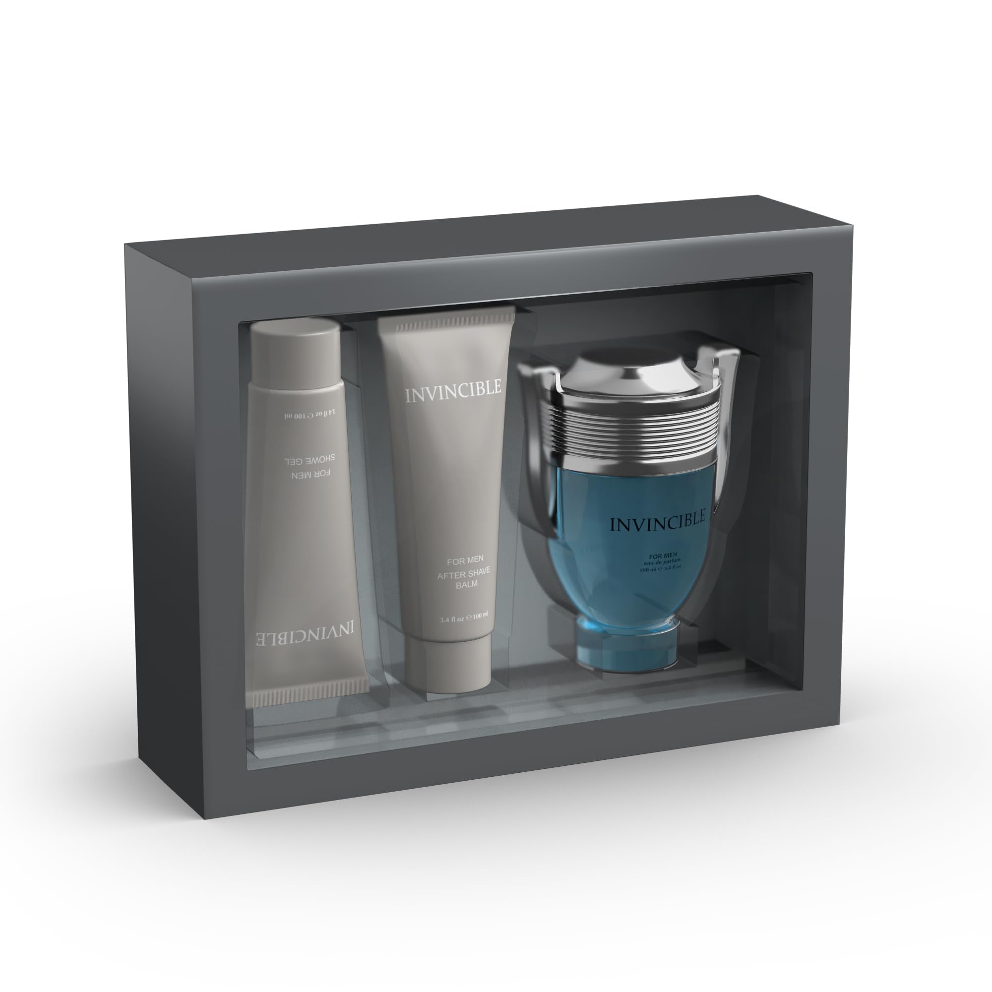 Sandora Fragrances top view shows complete grooming set for convenient routine