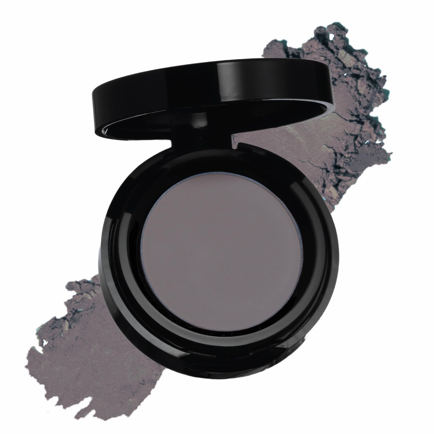 Sandstone Scandinavia Matte Grey Eyeshadow packaging highlights hypoallergenic formula for sensitive eyes.