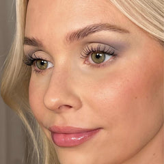 Sandstone Scandinavia Matte Grey Eyeshadow texture close-up shows a smooth blend.