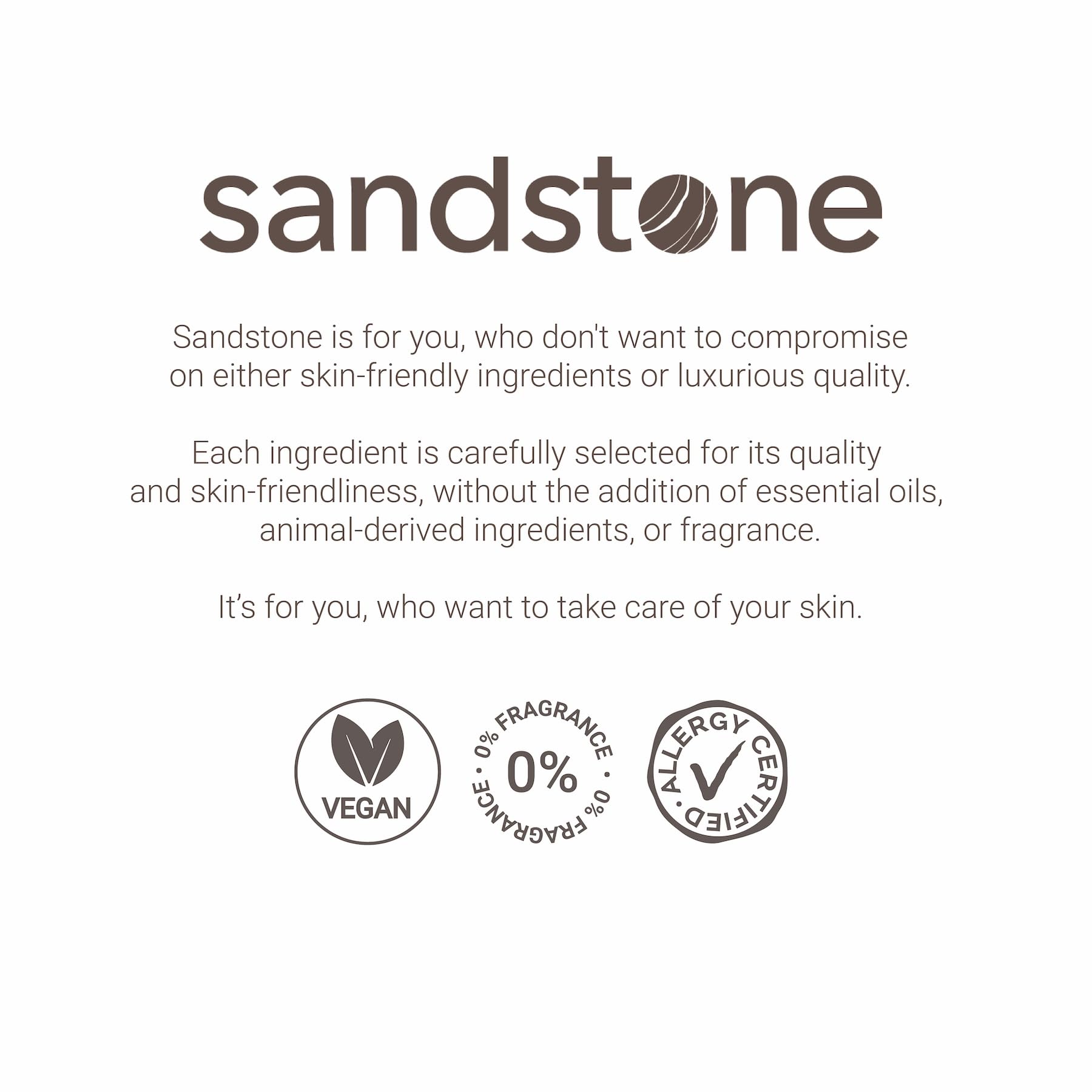 Sandstone Scandinavia mascara allergy-certified non-toxic and skin-safe