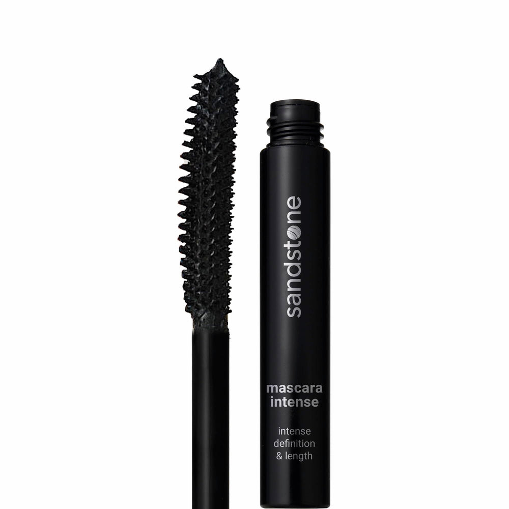 Sandstone Scandinavia Hypoallergenic Mascara bottle cap demonstrates a reliable seal for sensitive eyes.