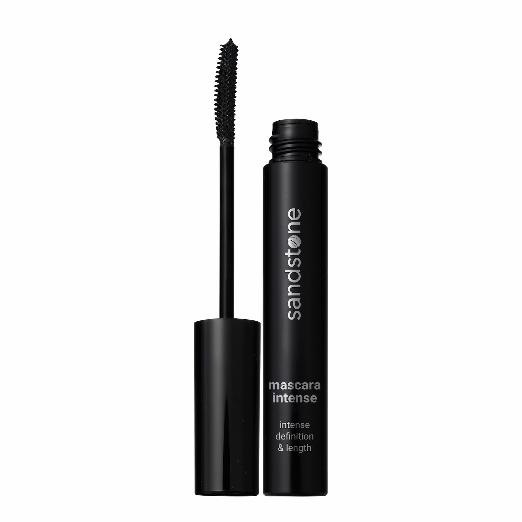 Sandstone Scandinavia Mascara volumizes lashes for a fuller look.