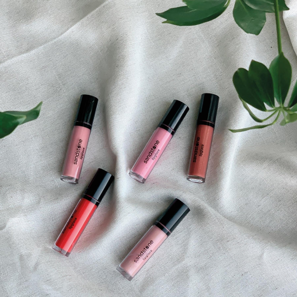 Sandstone Scandinavia Lipglace gluten free option for mindful makeup