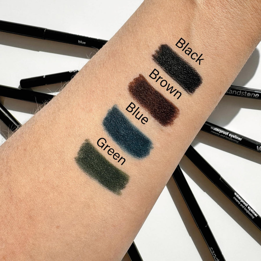 Sandstone Scandinavia vitamin E enriched eyeliner supports gentle care and use.
