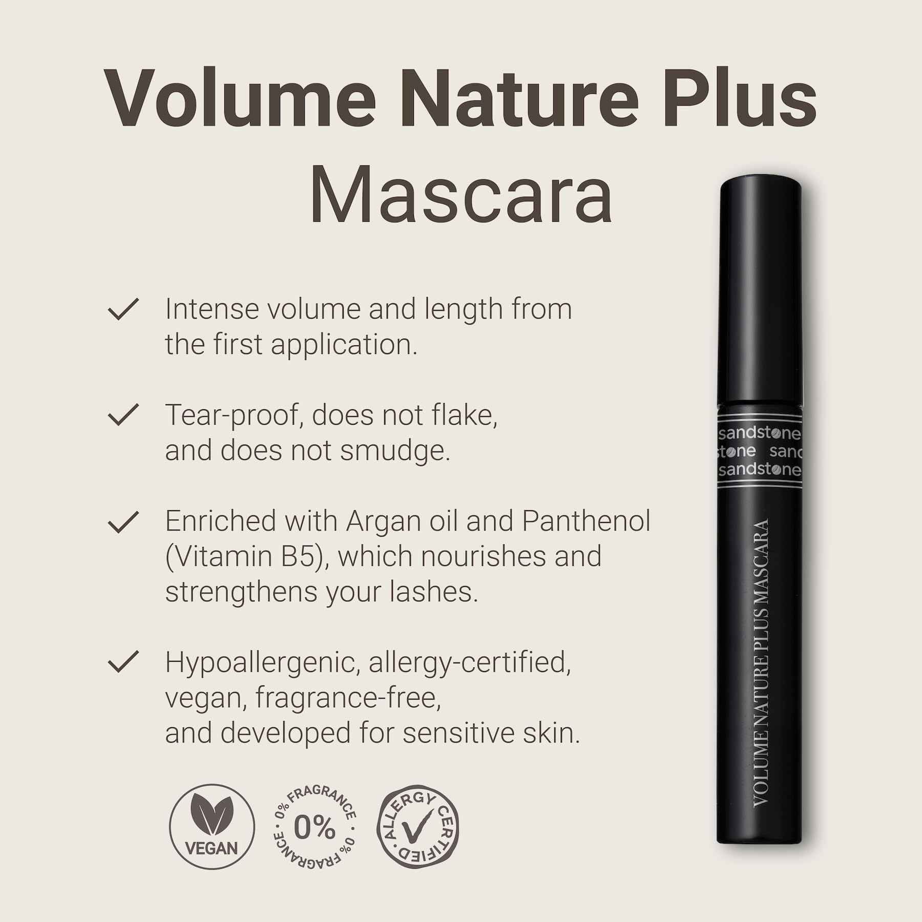 Sandstone Scandinavia Volume Nature Plus brush close-up for precise length