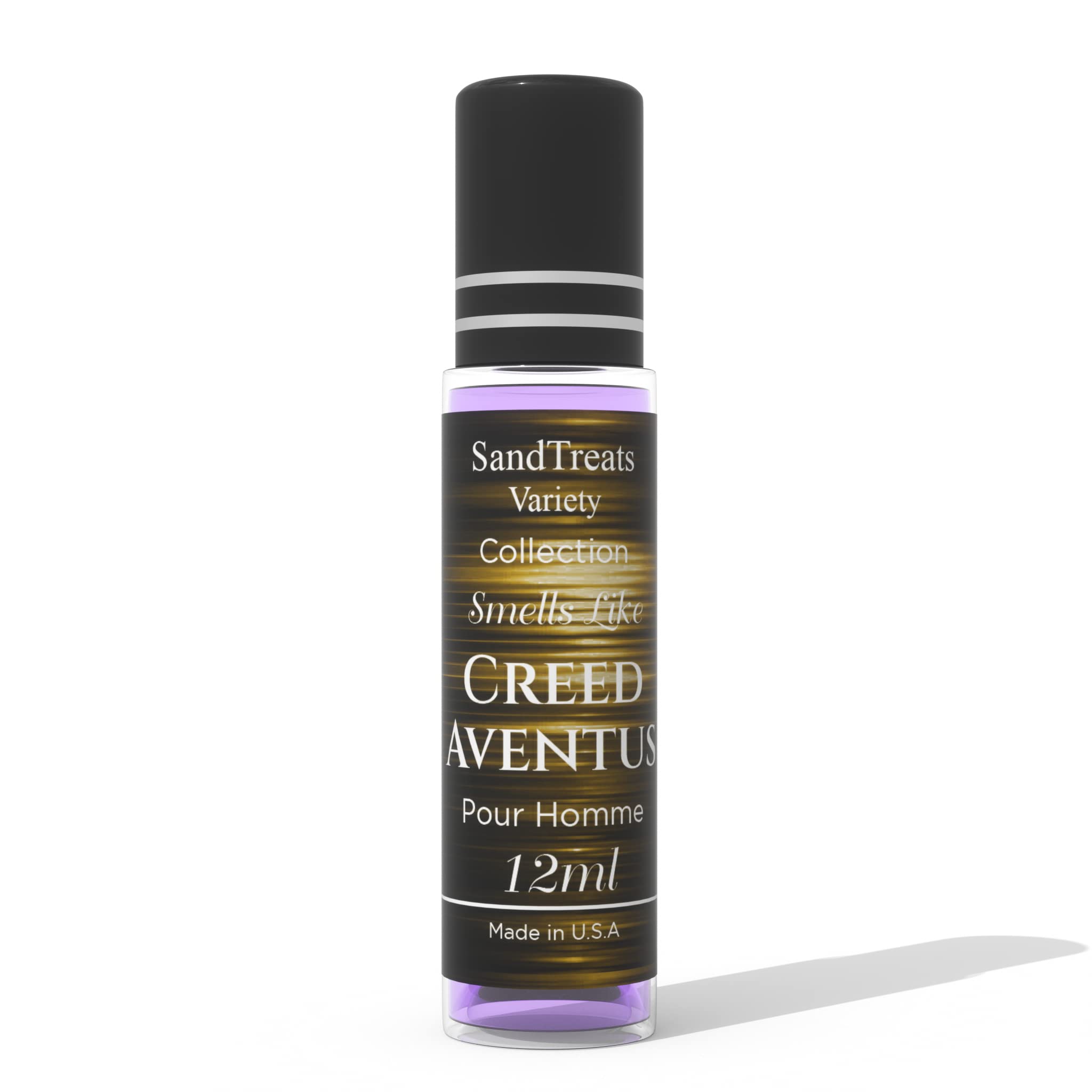 SandTreatsVariety Creed Aventus roll-on usage demo shows discreet application.