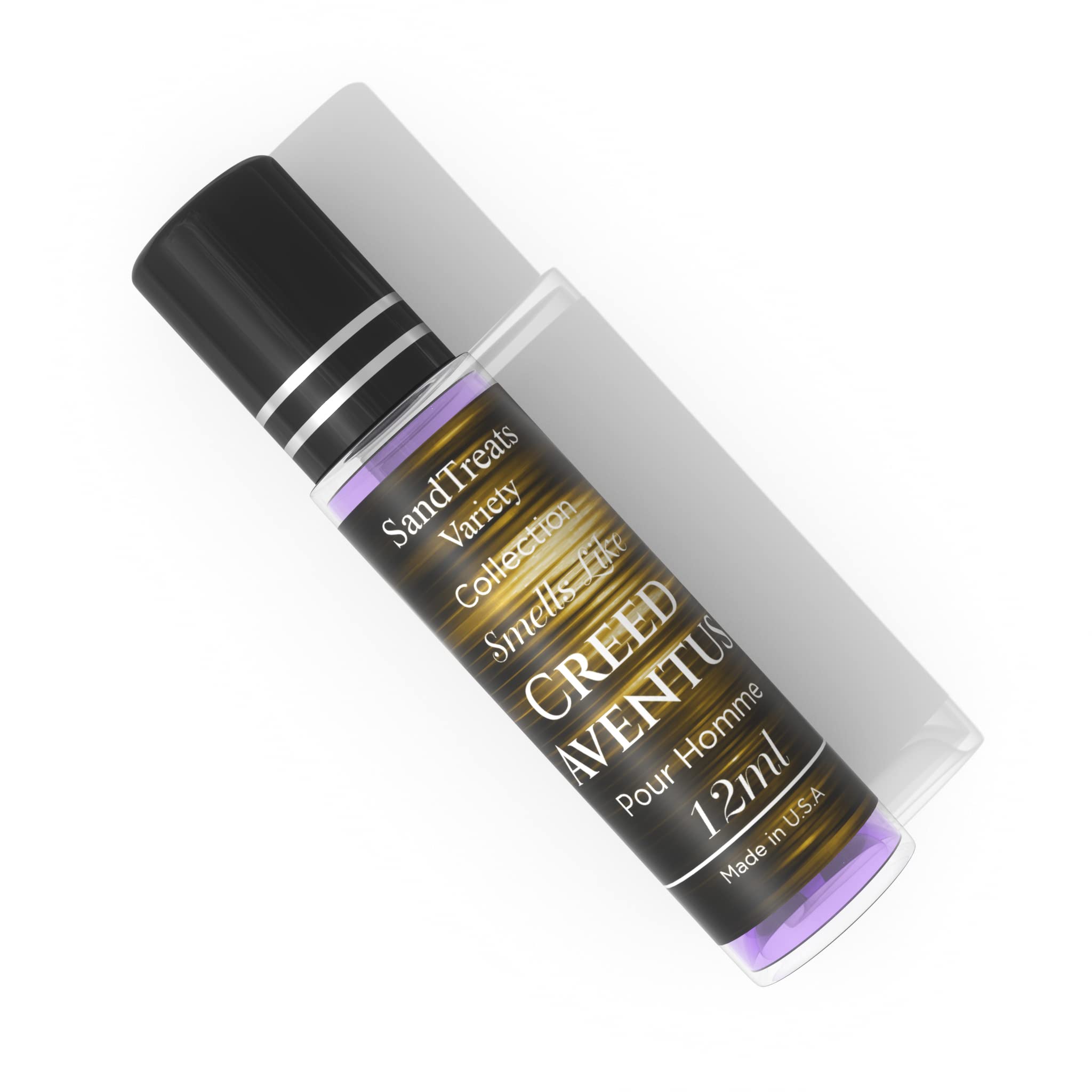 SandTreatsVariety Creed Aventus scent notes close-up evoke fresh confidence.