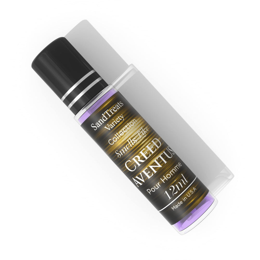 SandTreatsVariety Creed Aventus scent notes close-up evoke fresh confidence.